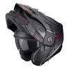 Policarbonato Casco Modulare Scorpion Adx-2 Carrera Nero Rosso