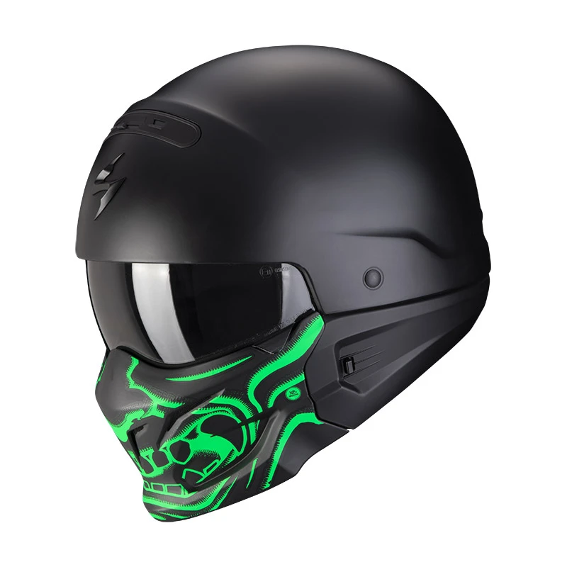 Mentoniera Removibile Casco Scorpion Exo Combat Evo Samurai Nero Verde 3 Mentoniera Removibile Casco Scorpion Exo Combat Evo Samurai Nero Verde