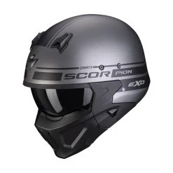 Mentoniera Removibile Casco Scorpion Covert X Tussle Argento Opaco Nero