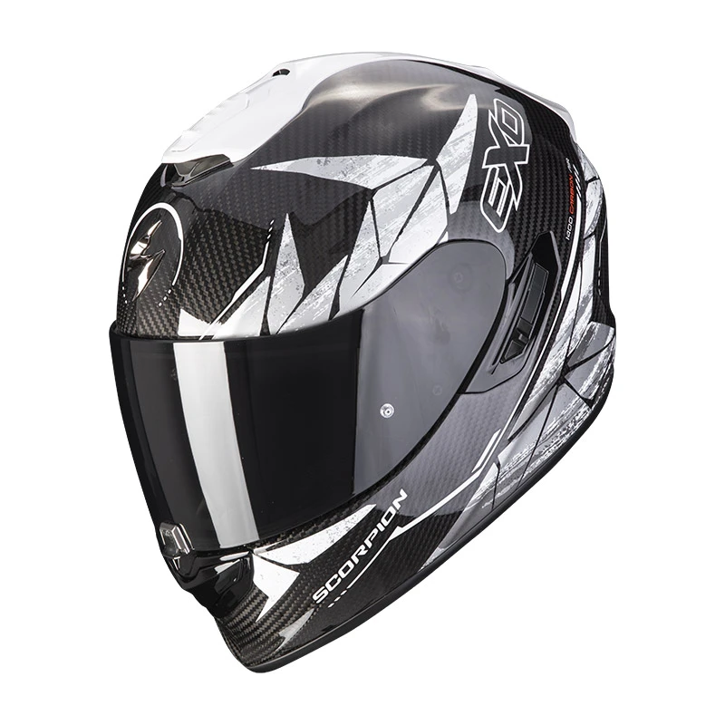 Fibra Casco Scorpion Exo-1400 Carbon Air Aranea Bianco 3 Fibra Casco Scorpion Exo-1400 Carbon Air Aranea Bianco
