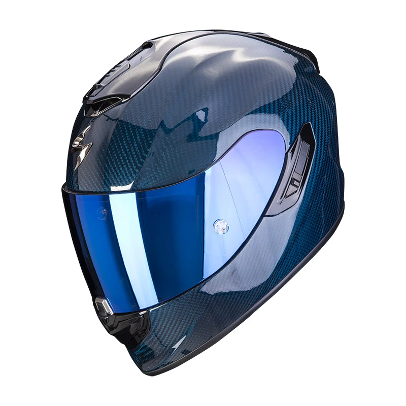 Fibra Casco Scorpion Exo-1400 Carbon Air Solid Blu 3 Fibra Casco Scorpion Exo-1400 Carbon Air Solid Blu