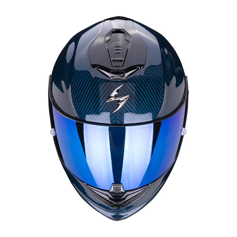 Fibra Casco Scorpion Exo-1400 Carbon Air Solid Blu 4 Fibra Casco Scorpion Exo-1400 Carbon Air Solid Blu - immagine 2