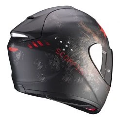 Fibra Casco Scorpion Exo 1400 Air Asio Nero Rosso -Negozio al dettaglio Scorpions scorpion exo1400air asio rosso 3