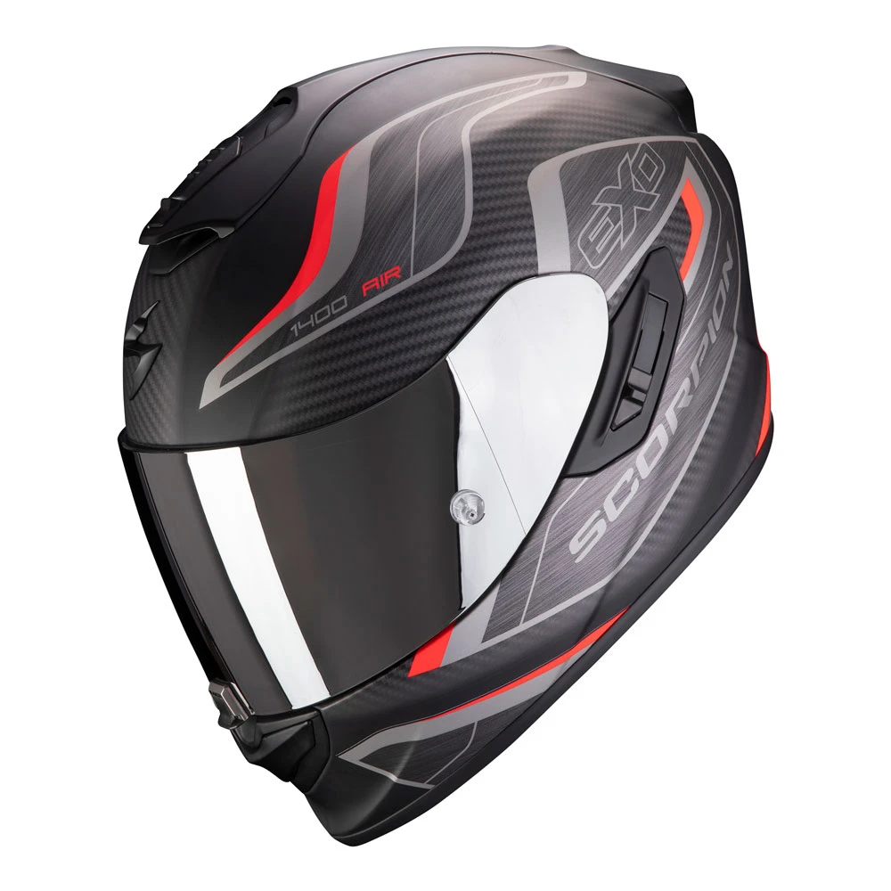 Fibra Casco Scorpion Exo 1400 Air Attune Rosso Nero 3 Fibra Casco Scorpion Exo 1400 Air Attune Rosso Nero