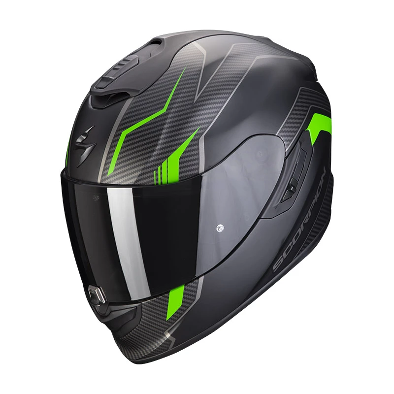 Fibra Casco Scorpion Exo 1400 Air Fortuna Nero Verde 3 Fibra Casco Scorpion Exo 1400 Air Fortuna Nero Verde