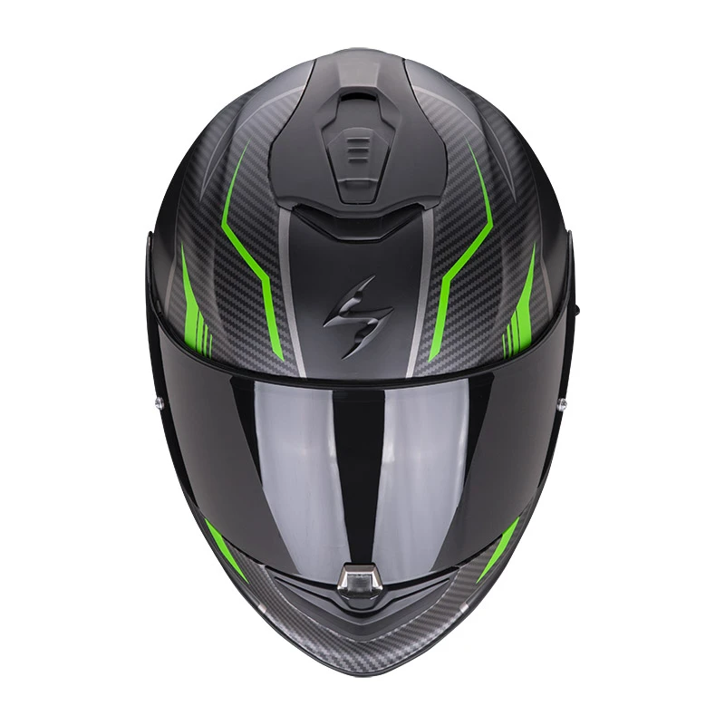 Fibra Casco Scorpion Exo 1400 Air Fortuna Nero Verde 4 Fibra Casco Scorpion Exo 1400 Air Fortuna Nero Verde - immagine 2