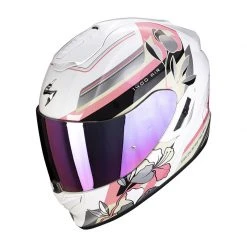 Fibra Casco Scorpion Exo 1400 Air Gaia Bianco Rosa Verde