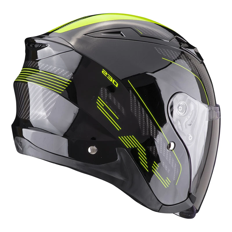 Policarbonato Casco Scorpion Exo 230 Condor Nero Giallo 5 Policarbonato Casco Scorpion Exo 230 Condor Nero Giallo - immagine 3