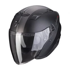 Policarbonato Casco Scorpion Exo 230 Sr Nero Opaco Argento Rosso