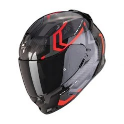 Policarbonato Casco Scorpion Exo 491 Spin Nero Rosso