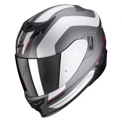 Policarbonato Casco Scorpion Exo 520 Air Lemans Argento Rosso