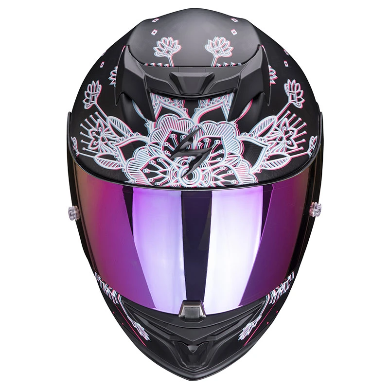 Policarbonato Casco Scorpion Exo 520 Air Tina Nero Argento 4 Policarbonato Casco Scorpion Exo 520 Air Tina Nero Argento - immagine 2