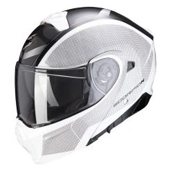 Policarbonato Casco Modulare Scorpion Exo 930 Cielo Bianco Nero