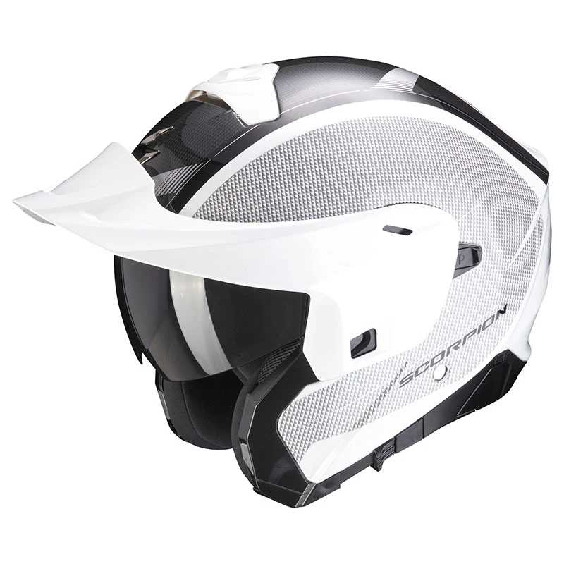 Policarbonato Casco Modulare Scorpion Exo 930 Cielo Bianco Nero 4 Policarbonato Casco Modulare Scorpion Exo 930 Cielo Bianco Nero - immagine 2