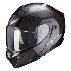 Policarbonato Casco Modulare Scorpion Exo 930 Cielo Nero Rosso