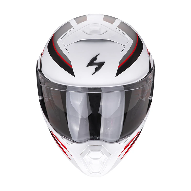 Policarbonato Casco Modulare Scorpion Exo 930 Navig Bianco Rosso 4 Policarbonato Casco Modulare Scorpion Exo 930 Navig Bianco Rosso - immagine 2