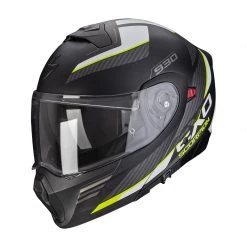 Policarbonato Casco Modulare Scorpion Exo 930 Navig Nero Giallo