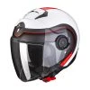Policarbonato Casco Scorpion Exo City Roll Bianco Rosso 2 Policarbonato Casco Scorpion Exo City Roll Bianco Rosso -Negozio al dettaglio Scorpions scorpion exocity roll rosso