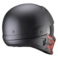 Mentoniera Removibile Casco Scorpion Exo Combat Evo Samurai Nero Rosso -Negozio al dettaglio Scorpions scorpion exocombatevo samurai rosso 3