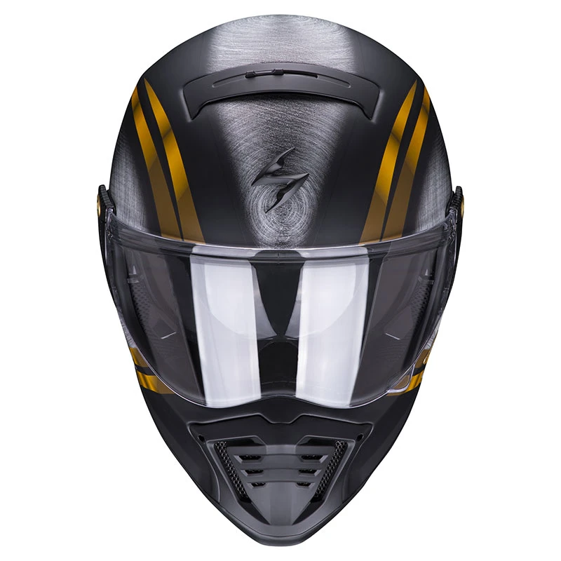 Fibra Casco Scorpion Exo Hx1 Ohno Nero Oro 4 Fibra Casco Scorpion Exo Hx1 Ohno Nero Oro - immagine 2