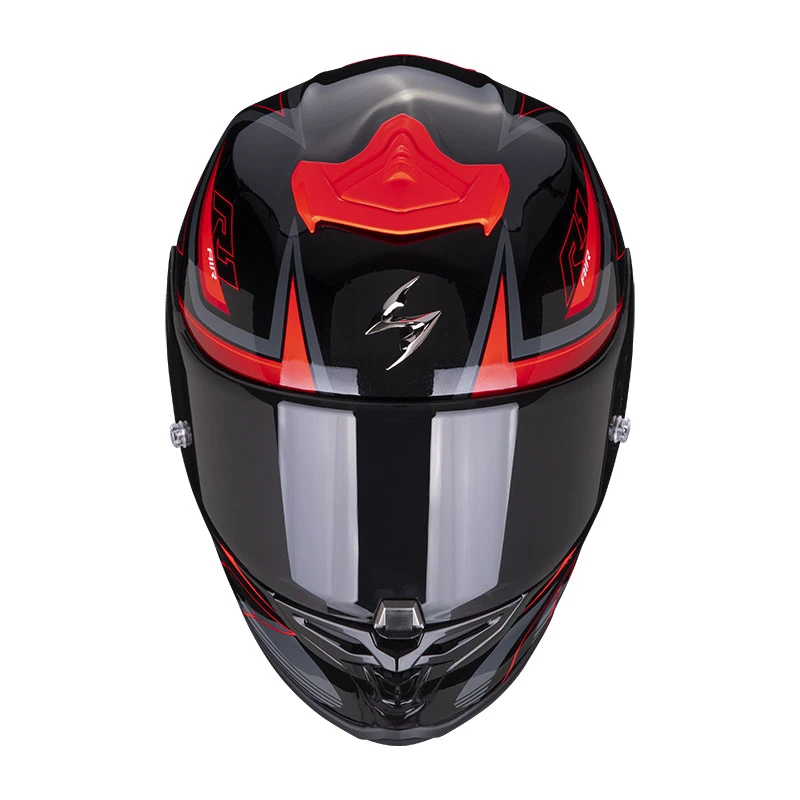 Fibra Casco Scorpion Exo R1 Gaz Nero Rosso 4 Fibra Casco Scorpion Exo R1 Gaz Nero Rosso - immagine 2
