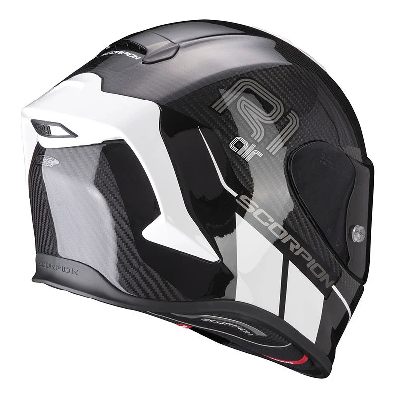 Fibra Casco Scorpion Exo R1 Carbon Air Corpus 2 Bianco 5 Fibra Casco Scorpion Exo R1 Carbon Air Corpus 2 Bianco - immagine 3