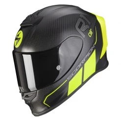 Fibra Casco Scorpion Exo R1 Carbon Air Corpus 2 Giallo