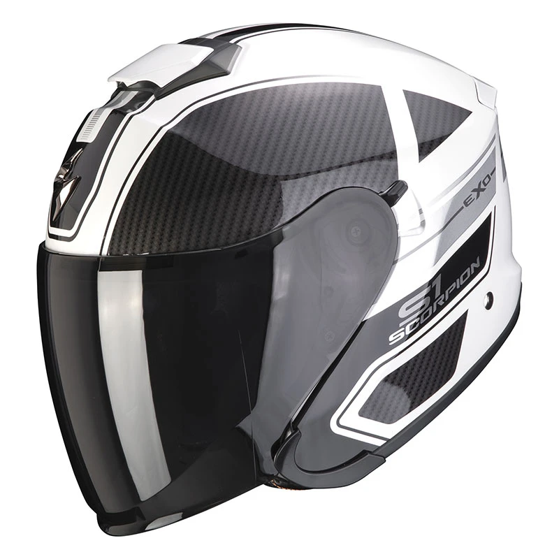 Fibra Casco Scorpion Exo S1 Cross Ville Nero Bianco 3 Fibra Casco Scorpion Exo S1 Cross Ville Nero Bianco