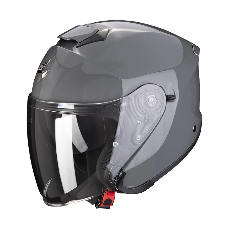 Fibra Casco Jet Scorpion Exo S1 Solid Grigio Cemento 3 Fibra Casco Jet Scorpion Exo S1 Solid Grigio Cemento