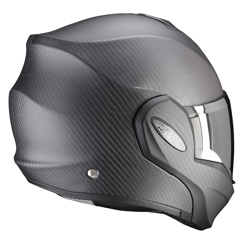 Fibra Casco Modulare Scorpion Exo Tech Carbon Nero Opaco 5 Fibra Casco Modulare Scorpion Exo Tech Carbon Nero Opaco - immagine 3