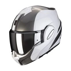 Policarbonato Casco Scorpion Exo Tech Forza Bianco Argento