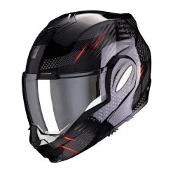 Policarbonato Casco Modulare Scorpion Exo Tech Pulse Rosso