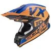Policarbonato Casco Scorpion Vx-16 Air X Turn Arancio Blu 1 Policarbonato Casco Scorpion Vx-16 Air X Turn Arancio Blu -Negozio al dettaglio Scorpions scorpion vx16air xturn arancio