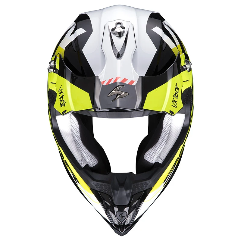 Policarbonato Casco Scorpion Vx-16 Air X Turn Nero Giallo Fluo 4 Policarbonato Casco Scorpion Vx-16 Air X Turn Nero Giallo Fluo - immagine 2