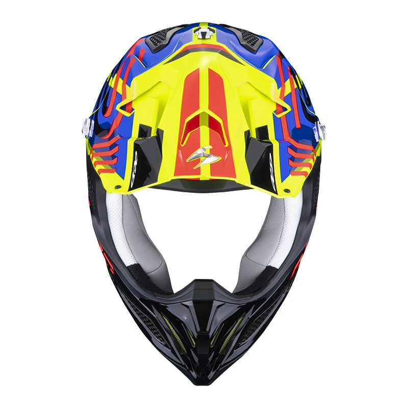 Fibra Casco Scorpion Vx-22 Air Neox Giallo Blu Rosso 4 Fibra Casco Scorpion Vx-22 Air Neox Giallo Blu Rosso - immagine 2