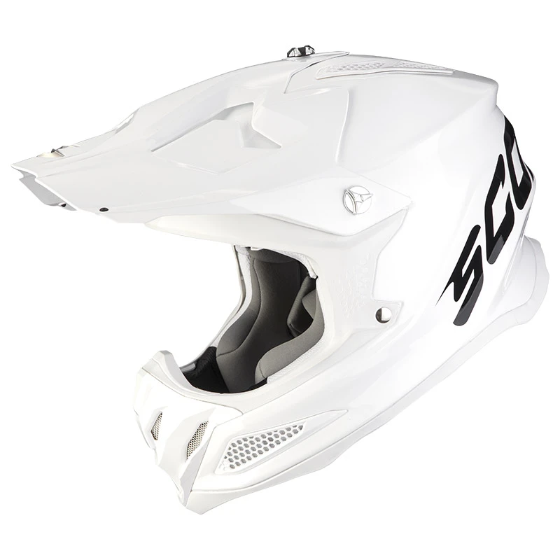 Fibra Casco Scorpion Vx-22 Air Solid Bianco 3 Fibra Casco Scorpion Vx-22 Air Solid Bianco
