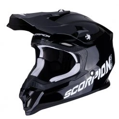 Policarbonato Casco Off Road Scorpion Vx-16 Air Solid Nero